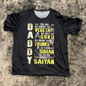 Dragon Ball Z Goku Gohan Super Saiyan Daddy Fathers Day Shirt Anime 3XL